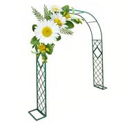Arche de jardin en métal pour plantes grimpantes, tonnelle robuste pour roses et vignes, design robuste, hauteur 230 cm