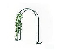 Arche de Jardin en métal pour Plantes grimpantes, Treillis de 2 m/2,2 m/2,3 m pour décoration intérieure et extérieure, pergola Durable avec Base, Verte, idéale pour la décoration de Jardin