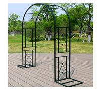 Arche de jardin en métal pour plantes grimpantes - Treillis robuste avec base - Support de plantes d'extérieur pour terrasse et cour