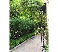 Arche de jardin en métal pour roses - Décoration de mariage vert/noir, résistante aux intempéries, grande taille 240 x 240 cm, parfaite pour les mariages en plein air et les présentations florales