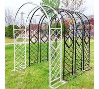 Arche de jardin en métal pour roses et plantes grimpantes 140360 cm taille réglable marron durable décoration extérieure parfaite pour l'aménagement paysager et le soutien de jardin