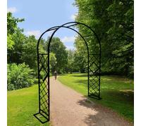 Arche de jardin en métal pour une utilisation en extérieur, treillis d'arche de rose pour diverses plantes grimpantes, pelouse, jardin, 2,2 x 2,3 m, 2,4 x 2,3 m, 2,6 x 2,3 m, 2,8 x 2,3 m (couleur