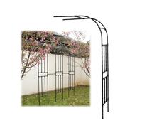 Arche de jardin en métal résistant aux intempéries pour plantes grimpantes - Largeur réglable 60-300 cm - Hauteur 240 cm - Assemblage facile - Pour décoration extérieure et jardinage vertical