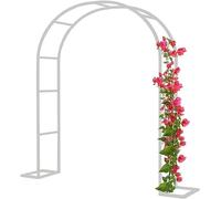 Arche de jardin en métal robuste - Cadre en acier résistant aux intempéries pour plantes grimpantes, roses et vignes - Structure de support durable pour intérieur/extérieur pour décoration de jardin