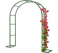 Arche de jardin en métal robuste - Cadre en acier résistant aux intempéries pour plantes grimpantes, roses et vignes - Structure de support durable pour extérieur et intérieur pour décoration de