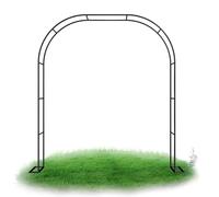 Arche de jardin en métal robuste de 2,2 m pour plantes grimpantes, arche de mariage résistante à la rouille, arche de rose noire pour intérieur et extérieur, résistante aux intempéries, 2,8 m x 2,2 m