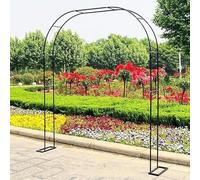 Arche de Jardin en métal Robuste for Plantes grimpantes, 200 x 240 cm, Treillis Fer for Roses, Parfait for Les vignes et Fleurs, décoration extérieure, Support(280 x220cm)