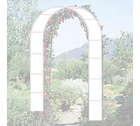 Arche de jardin en métal robuste pour plantes grimpantes avec archway design Idéal décoration de jardin Noir/vert 1,8 m x 2,2 m