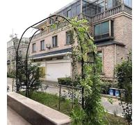 Arche de jardin en métal robuste pour rosiers grimpants de 1,4 m à 3,5 m, pergola réglable, tonnelle de mariage noire, treillis extérieur durable, parfait pour les jardins et les événements