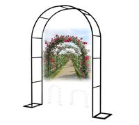 Arche de jardin en métal robuste, treillis résistant aux intempéries pour plantes grimpantes, pgola autoportant, largeur 1,0 à 3,5 m, décoration de mariage idéale (B 2,8 x H 2,2 m)