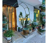 Arche de jardin en métal, support de rose pour plantes grimpantes, pergola de décoration de mariage extérieur, treillis vert pour vignes, l 180 x H 220 cm, design durable et élégant