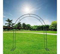 Arche de jardin en métal, support d'escalade, treillis de plantes de patio, pergola de décoration extérieure, arche en fer pour roses, couleur verte, décoration de jardin élégante, acccolade des
