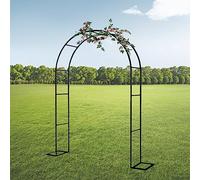 Arche de jardin en métal - Treillis pour plantes grimpantes, support de vigne - Idéal pour le jardin, la pelouse, la terrasse, la décoration de mariage - Pergola robuste pour une élégance extérieure