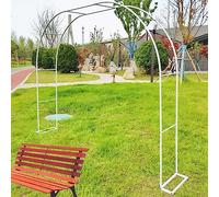 Arche de jardin en métal - Treillis pour plantes grimpantes, support de vigne - Idéal pour le jardin, la pelouse, la terrasse, la décoration de mariage - Pergola robuste pour une élégance extérieure