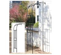 Arche de jardin en métal - Trellis résistant aux intempéries pour roses de support, design décoratif à demi-arche pour jardin