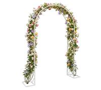 Arche de Jardin Extérieur pour Plantes Grimpantes, Treillis Robuste Pergola, 120x230cm 200x230cm 340x230cm Support Décoration de Pelouse pour Rosiers Fête et Mariage(Blanc,W300 x H230cm)