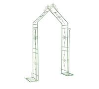 Arche de jardin extérieure en métal, treillis d'escalade antirouille pour vignes et roses, arche de support vert pour jardin, terrasse et jardins fleuris - Décoration durable et élégante