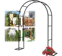 Arche de jardin extra large 300/350 cm - Grande pergola treillis pour plantes grimpantes et roses - Support de tonnelle de mariage durable - 200 x 230 cm