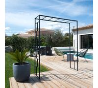 Arche de jardin linéale en acier anth...