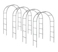 ARCHE - TECTAKE - Lot de 4 Arches de jardin pour Plantes Grimpantes et Rosiers - 240 x 40 cm x 140 cm - en Acier - Vert