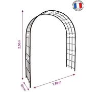 Arche de jardin - Louis MOULIN - Modèle 3006 - Fer vieilli - Métal époxy - 180x250 cm