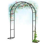 Arche de Jardin Métal Lourd, Tonnelle Rosier Treillis Galvanisé pour Plantes Grimpantes, Décoration Arche Mariage Large, Décor Extérieur Jardin Anti-Rouille, 120-350cm