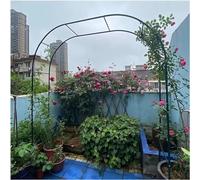 Arche de jardin multi-usage en métal treillis pour plantes grimpantes installation facile décoration de jardin 1,4 m x 2 m Structure paysagère extérieure durable