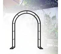 Arche de jardin noire pour plantes grimpantes de 80 à 350 cm de large, treillis autoportant, décoration de tonnelle de mariage, 180 x 250 cm