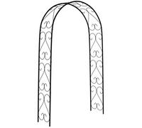 Arche de jardin arche à rosiers style fer forgé acier époxy noir