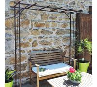Arche de jardin pergola en fer vieill...