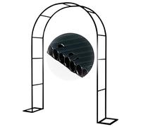 Arche de jardin pour plantes grimpantes, cadre en métal noir résistant aux intempéries, support de rose libre, design durable, différentes tailles