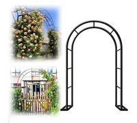 Arche de jardin pour plantes grimpantes - Pergola en métal pour vignes et roses - Décoration extérieure pour mariage et terrasse - Arco Da Giardino - Blanc - 0,8 x 2 x 0,4 m