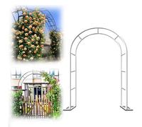 Arche de jardin pour plantes grimpantes, treillis en métal pour vignes et roses, décoration de mariage extérieur, blanc, 0,8 x 2 x 0,4 m, parfait pour les patios et les arrière-cours