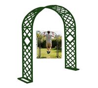 Arche de Jardin pour Rosiers et Plantes Grimpantes, Arceau Résiste à la Rouille Robuste avec Base, Support pour Plantes Grimpantes, Décoration de Fête, Mariage(Green-Diamond,W300xH270cm)