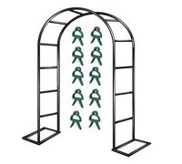 Arche de Jardin pour Rosiers, Treillis Arceau en métal avec Base Largeurs 0.8 1.4 2.0 2.4 3.0 4.0 m, Support Tonnelle Résistant aux Intempéries, Colonne Pergola Mariage, Décor Fête(L140 x H230 cm)