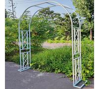 Arche de jardin réglable en métal avec 8 clips de support pour plantes 140-340 cm Structure de vigne d'escalade extérieure et décoration de jardin élégante pour une meilleure croissance des plantes