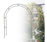 Arche de jardin robuste en acier inoxydable - 120 x 230 cm - Résistante aux intempéries - Pour plantes grimpantes - Treillis pour vignes - Décoration extérieure élégante pour jardin, mariage et