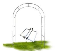 Arche de jardin robuste en acier inoxydable pour plantes grimpantes - Décoration de mariage en plein air et pergola de terrasse - Assemblage facile - Durable et élégant - Support paysager