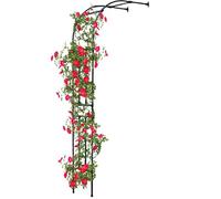 Arche de Jardin Robuste en Acier pour Plantes grimpantes de Mariage, tonnelle de Jardin en métal pour pelouse extérieure, terrasse, Gazebo (Noir, L 3,00 x l 0,55 x H 2,67 m)