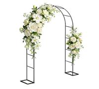 Arche de jardin robuste en métal - 2,9 kg support en treillis antirouille pour extérieur | Pergola grimpantes 172 x 240 cm mariage fête | Structure durable pour terrasse, cour, terrasse | DEK