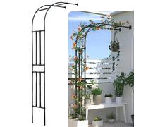 Arche de jardin robuste - Pergola en acier pour plantes grimpantes - Treillis demi-arche pour roses - Décoration de jardin extérieure - Structure parfaite pour l'aménagement paysager