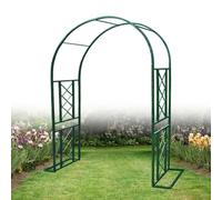 Arche de jardin robuste pour mariage, treillis métallique résistant aux intempéries pour plantes grimpantes et roses, utilisation en intérieur/extérieur, vert (l 180 x H 230 cm)