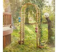 Arche de Jardin ROSINIA en Bois avec Treillis - Pergola décorative extérieure pour Plantes grimpantes