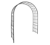 Arche de Jardin Treillage Anthracite - Support Plantes Grimpantes et Décoration Extérieure, Acier Robuste Résistant UV et Gel, Fabrication Française, Montage Facile