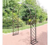 Arche de jardin, treillis, arches de roses, arche de soutien extérieur, treillis de plantes grimpantes, pergola, tonnelle, 2,2 x 2,3 m, 2,6 x 2,3 m, 3,4 x 2,3 m, 3,6 x 2,3 m (couleur : marron, taille