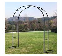 Arche de jardin, treillis de jardin en métal, arche de jardin pour plantes grimpantes, arches de roses avec cadre en acier pour décorations de mariage (1,4 x 2,3 m)