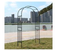 Arche de jardin, treillis de jardin en métal, grandes arches de roses en acier inoxydable résistant aux intempéries, treillis d'arche de mariage arqué (l 21,6 x 22,4 m)