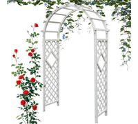 Arche de jardin, treillis en bois robuste pour roses et grimpeurs, support extérieur, idéal pour les mariages et les potagers, 150 cm