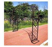 Arche de jardin, treillis en métal pour plantes grimpantes, pergola extérieure, structure en treillis en fer durable, 2,3 m de hauteur