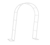 Arche de Jardin Treillis Métal Pergola Arche Support Plantes Décoration Amovible Convient pour Mariage Cérémonie Anniversaire Fête, Blanc